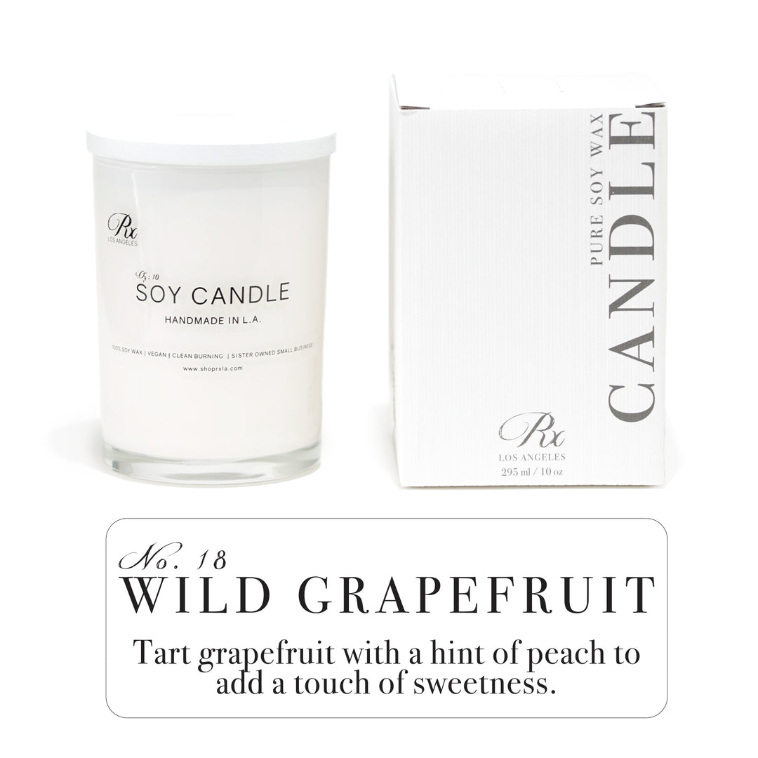 Hand-poured luxury candle with a fresh and bright scent of tart grapefruit and sweet peach, enhancing any space with a lively and invigorating aroma.

**Meta Description:**  
"Elevate your space with WILD GRAPEFRUIT, a hand-poured luxury candle featuring a fresh, bright scent of tart grapefruit and a touch of sweet peach. This invigorating fragrance adds a lively and refreshing aroma to any room."

**SEO Tags:**  
- Wild Grapefruit candle  
- luxury grapefruit candle  
- hand-poured soy candle  
- tart grap