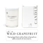 Hand-poured luxury candle with a fresh and bright scent of tart grapefruit and sweet peach, enhancing any space with a lively and invigorating aroma.

**Meta Description:**  
"Elevate your space with WILD GRAPEFRUIT, a hand-poured luxury candle featuring a fresh, bright scent of tart grapefruit and a touch of sweet peach. This invigorating fragrance adds a lively and refreshing aroma to any room."

**SEO Tags:**  
- Wild Grapefruit candle  
- luxury grapefruit candle  
- hand-poured soy candle  
- tart grap