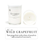 Elevate your space with WILD GRAPEFRUIT, a hand-poured luxury candle featuring a fresh, bright scent of tart grapefruit and a touch of sweet peach. This invigorating fragrance adds a lively and refreshing aroma to any room."

**SEO Tags:**  
- Wild Grapefruit candle  
- luxury grapefruit candle  
- hand-poured soy candle  
- tart grapefruit and peach scent  
- refreshing citrus candle  
- bright and invigorating fragrance  
- sweet peach candle  
- premium home fragrance  
- energize