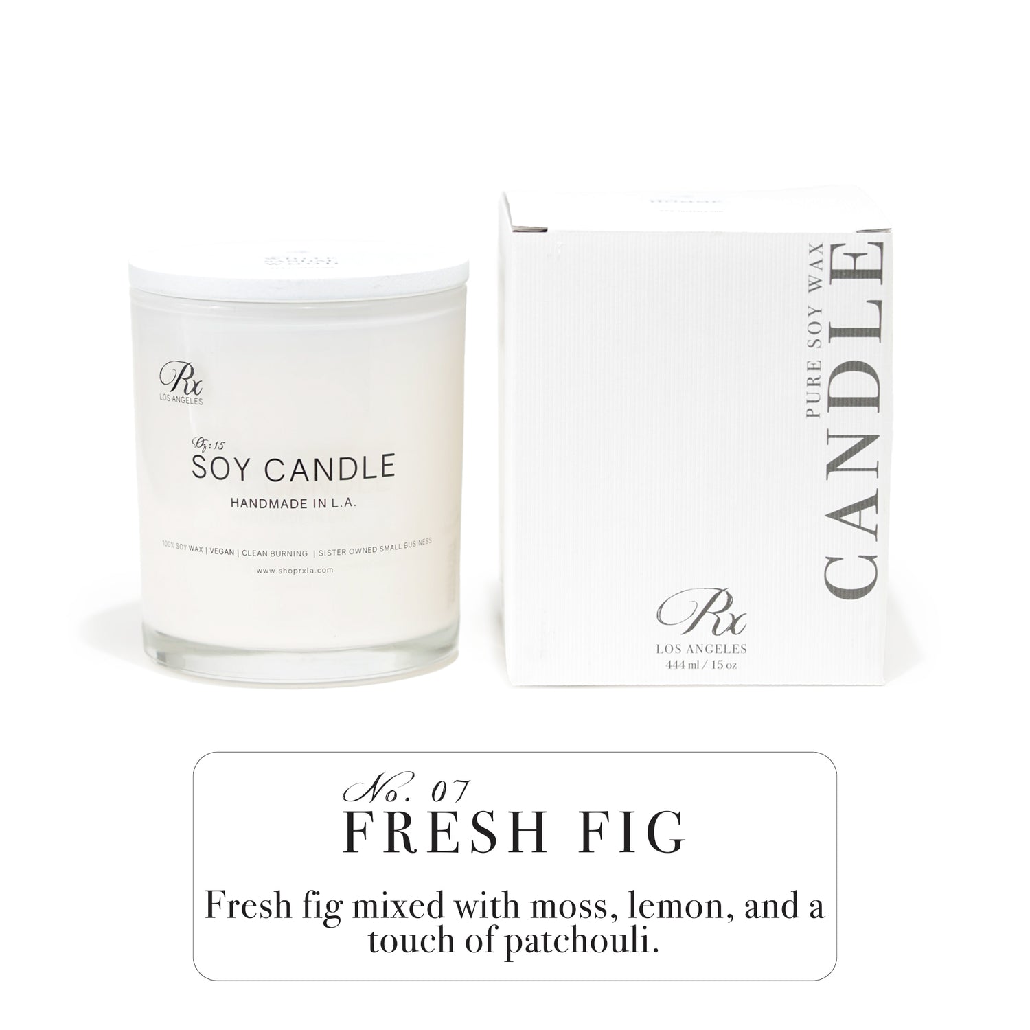 Experience the earthy sophistication of FRESH FIG, a hand-poured luxury candle. Blending fresh fig, moss, patchouli, and a hint of lemon, this warm and slightly masculine scent adds depth and elegance to any space."

**SEO Tags:**  
- Fresh Fig candle fragrance  
- earthy masculine candle  
- fig and moss scent  
- luxury hand-poured candle  
- patchouli and lemon candle  
- warm and grounding fragrance  
- sophisticated soy wax candle  
- natural fig candle scent  
- luxury home fr