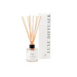 Baies reed diffuser, offering a bright and fresh blend of red currant and rose. A luxurious home fragrance that fills your space with a vibrant and uplifting aroma.