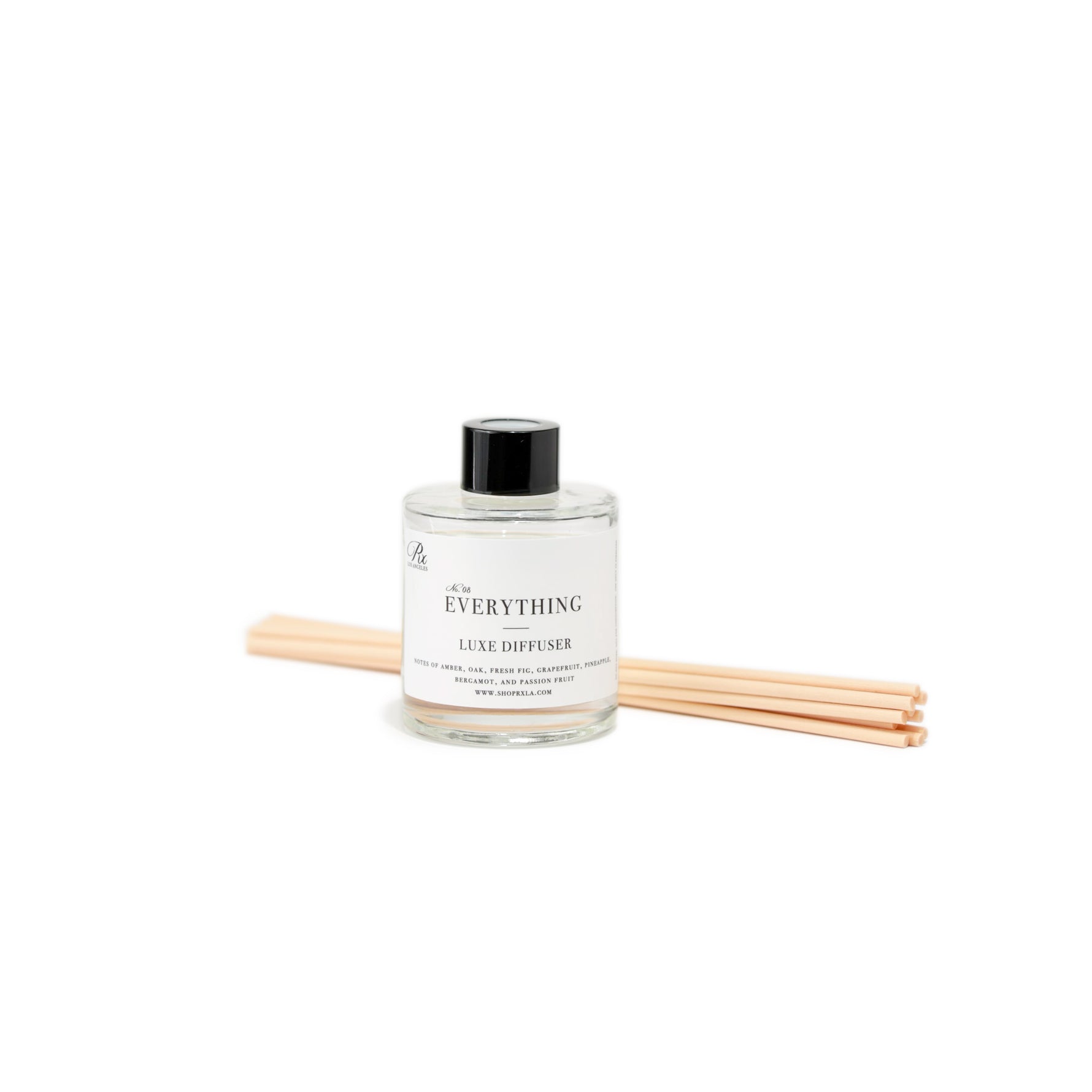 Everything diffuser, featuring a harmonious blend of five best-selling fragrances: Homme, White Tea, Fresh Fig, Wild Grapefruit, and Bora Bora. This stylish diffuser fills your space with a unique and inviting aroma, perfect for any environment