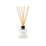 Gardenia reed diffuser, elegantly designed to fill your space with the rich, floral aroma of gardenia blossoms, creating a serene and inviting atmosphere in your home