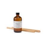 Reed diffuser refill bottle filled with premium fragrance oil, designed to refresh your diffuser and maintain a consistent, long-lasting scent in your space