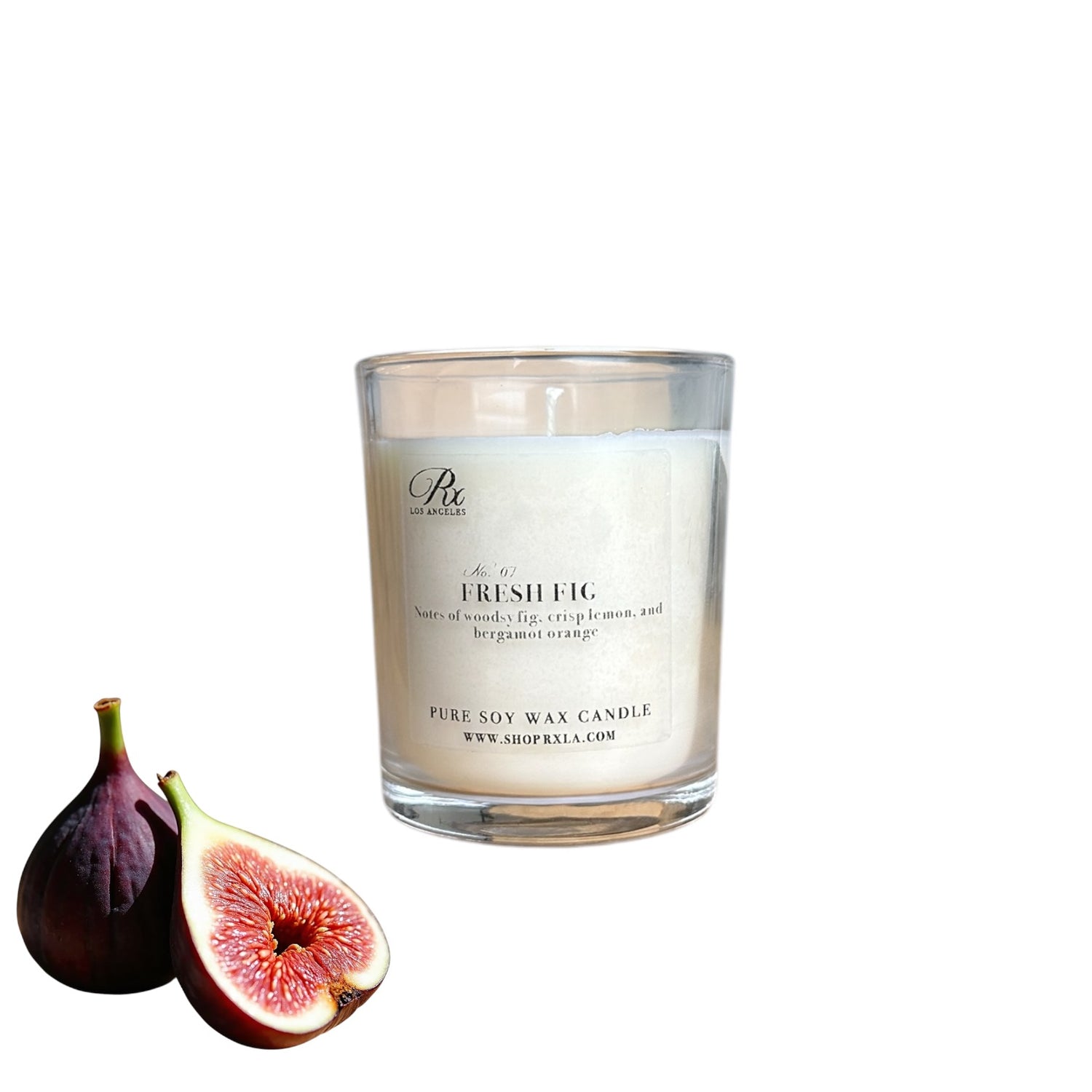 Fresh Fig: 6 oz Soy Wax Candle: Votive- Clear Jar