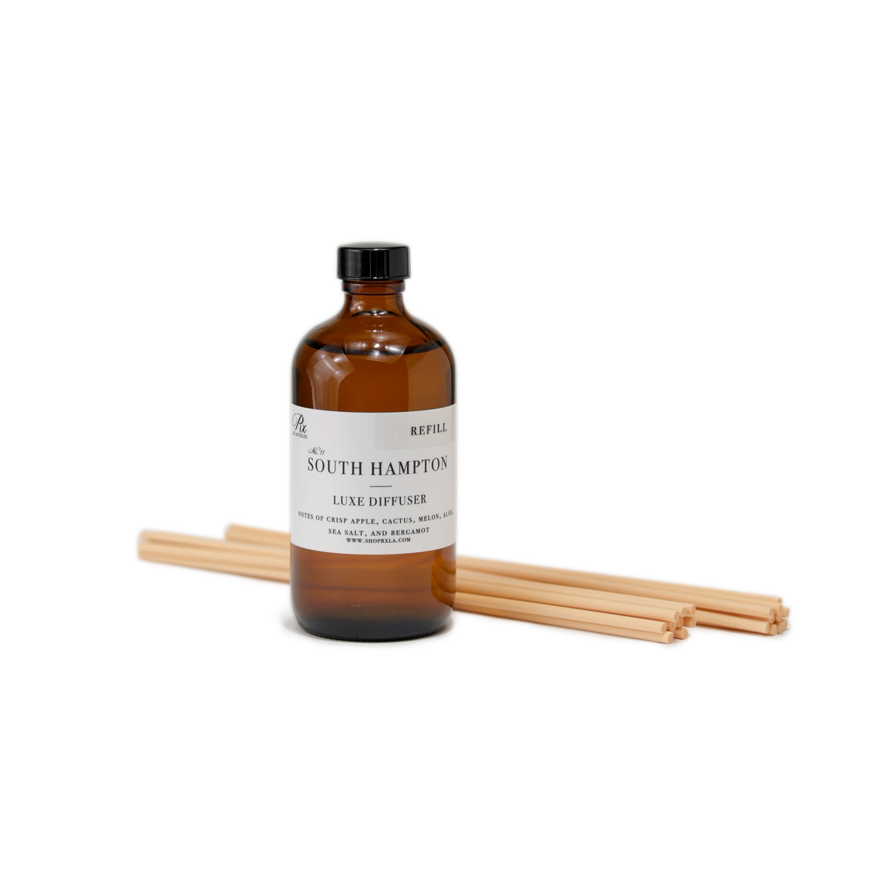 Reed diffuser refill bottle filled with premium fragrance oil, designed to refresh your diffuser and maintain a consistent, long-lasting scent in your space