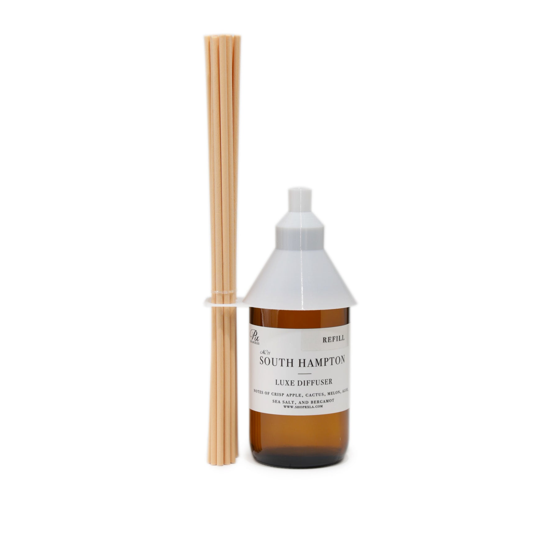 Reed diffuser refill bottle filled with premium fragrance oil, designed to refresh your diffuser and maintain a consistent, long-lasting scent in your space